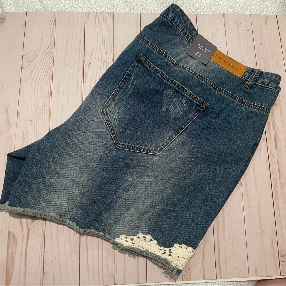 JUNAROSA Cutoff Jean Shirts Size 24W